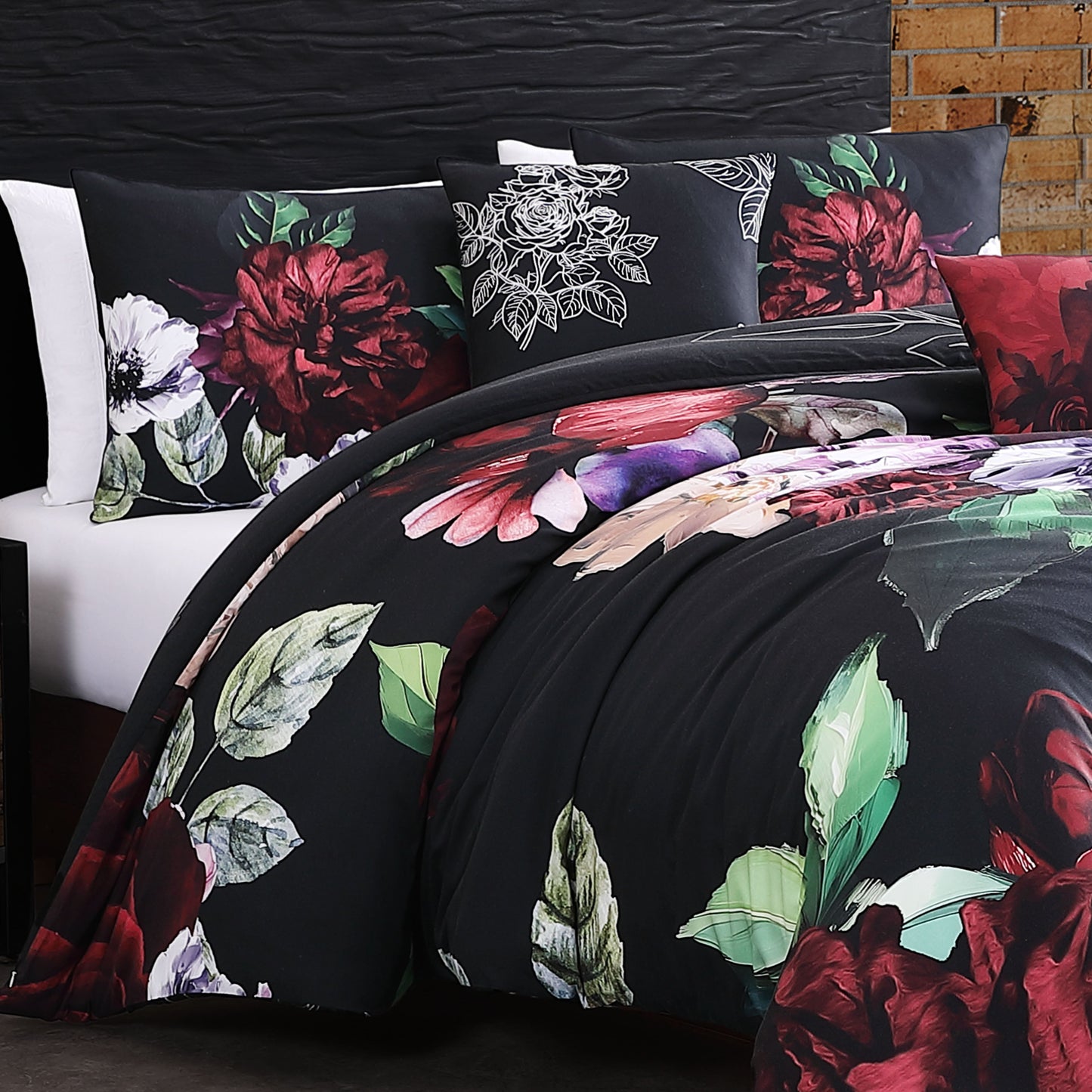 Bebejan Moody Painting 5 Piece Reversible Comforter Set-2