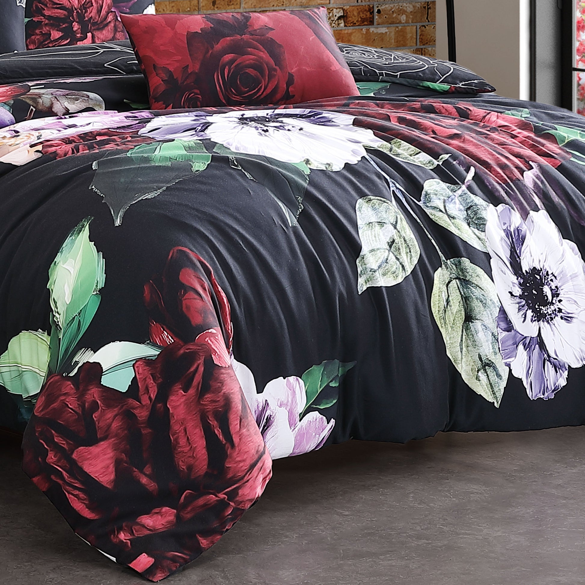 Bebejan Moody Painting 5 Piece Reversible Comforter Set-3
