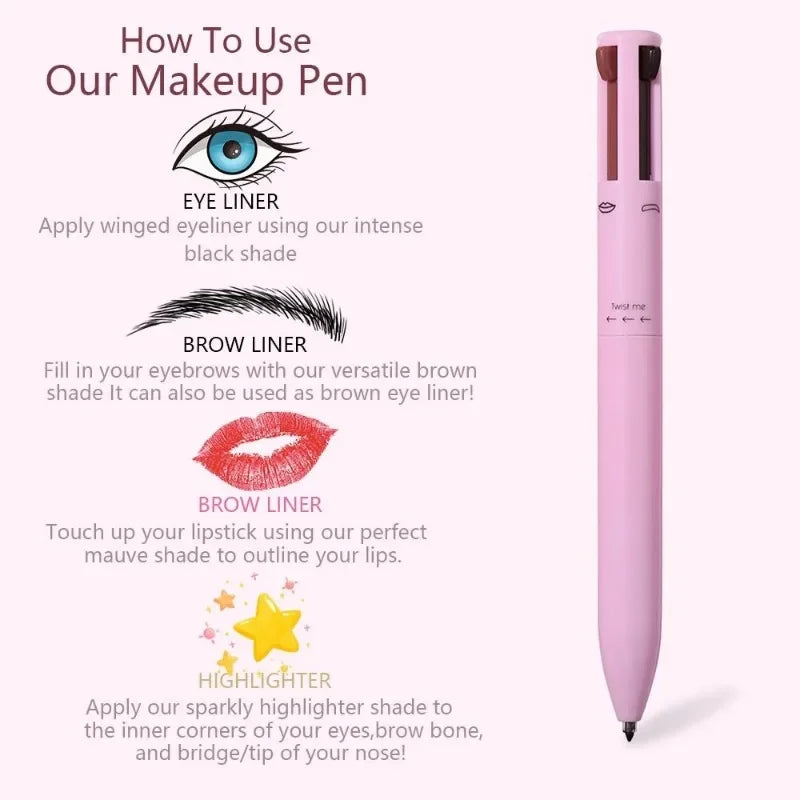 Multi-Effect 4 In 1 Eyeliner Eyebrow Pencil-3