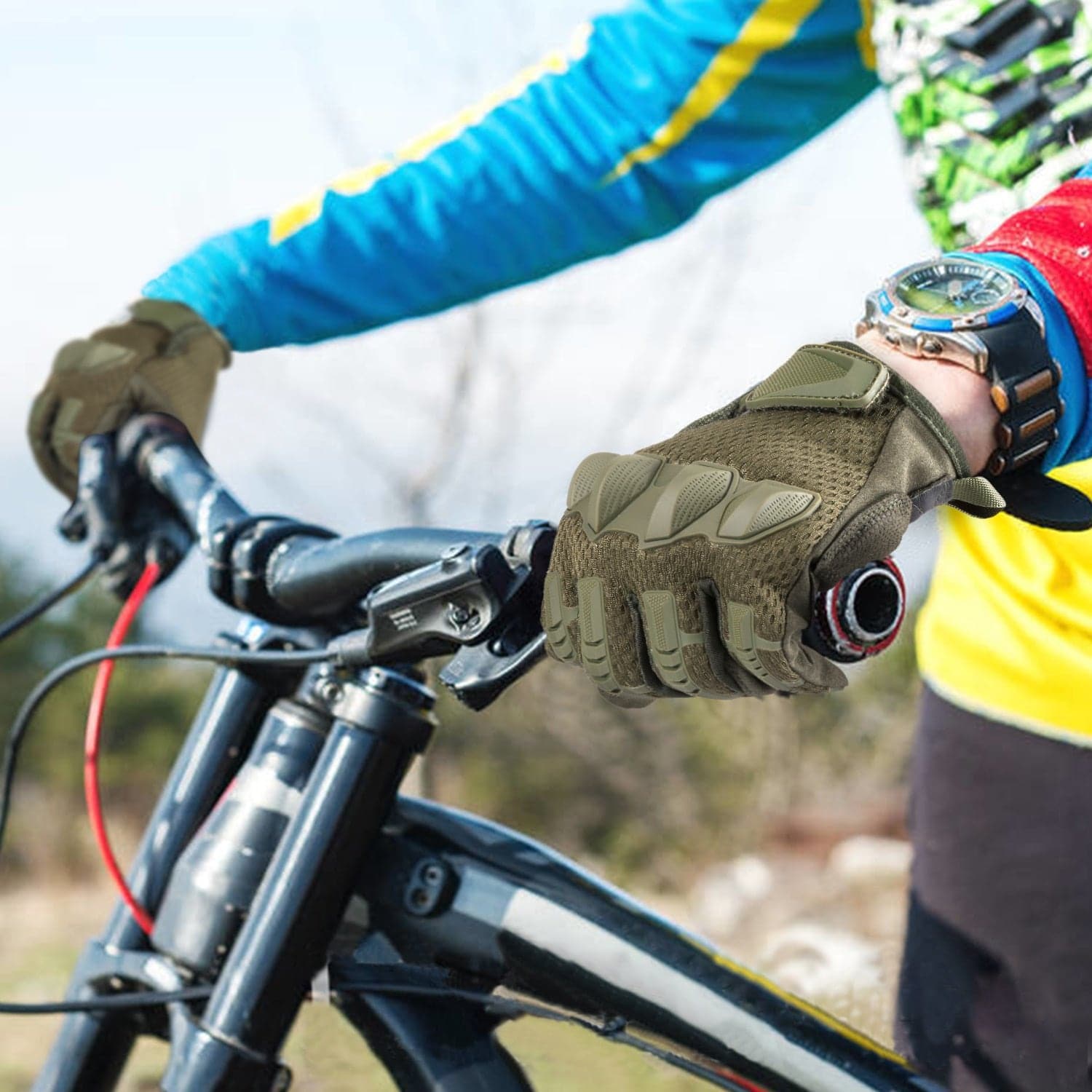 Military Paintball Airsoft Combat Touch Screen Glove-4