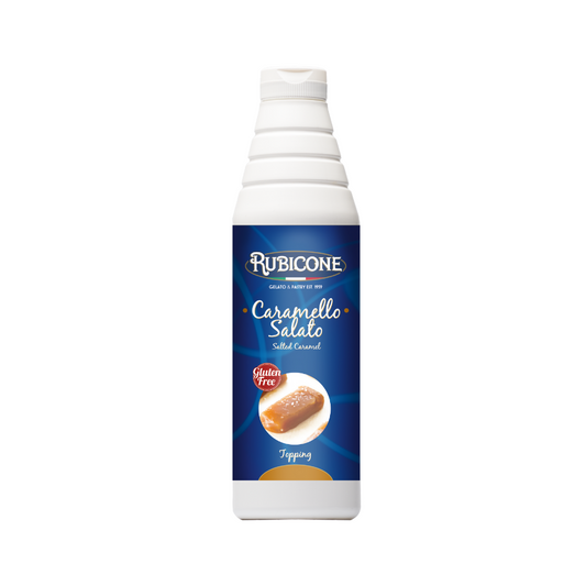 Salted Caramel Topping - 1 KG Squeeze Bottle - Rubicone Canada-0