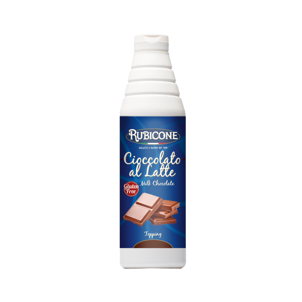 Milk Chocolate Topping - 1 KG Squeeze Bottle - Rubicone Canada-0