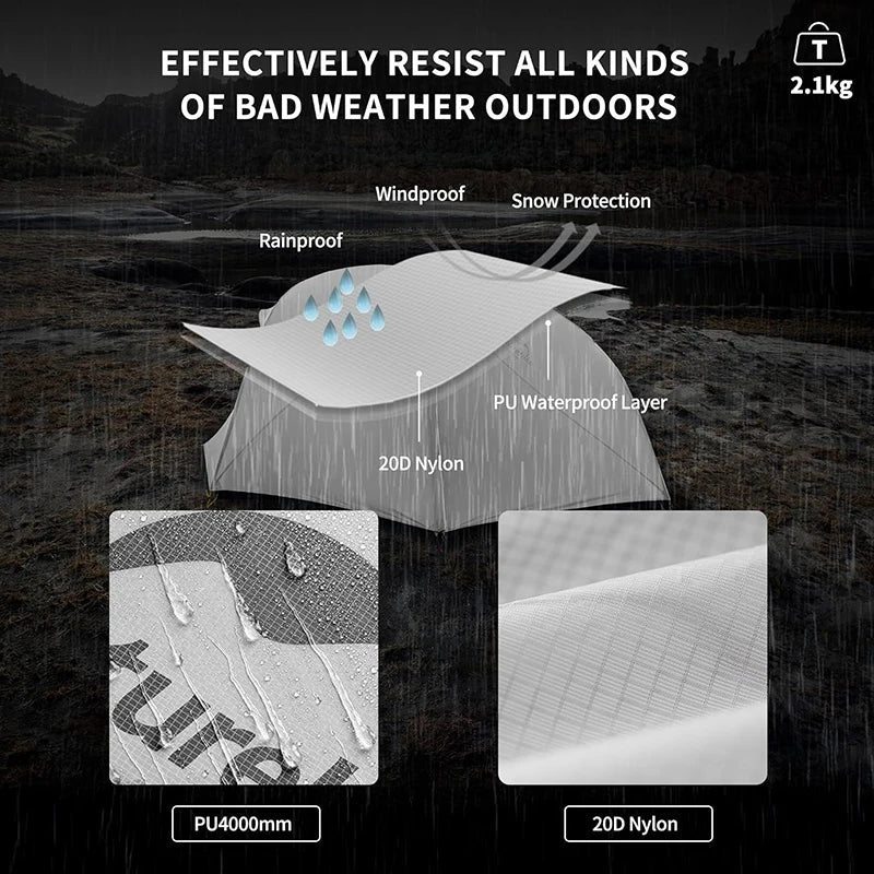 Star River 2-Person Ultralight Waterproof Camping Tent-2