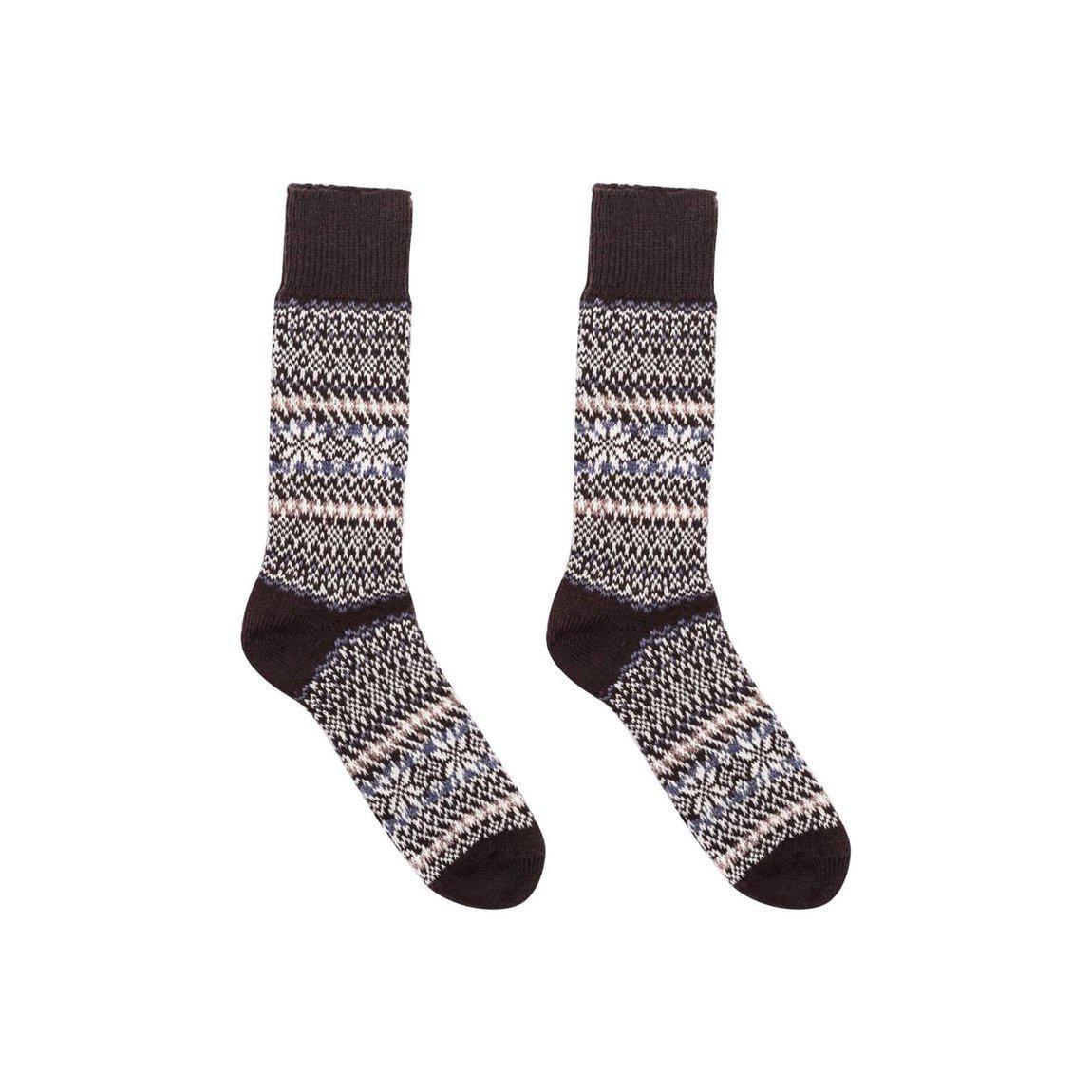 Nordic Socks Merino Wool in PERFORM™ (Sigrid - Chocolate) - Unisex-0
