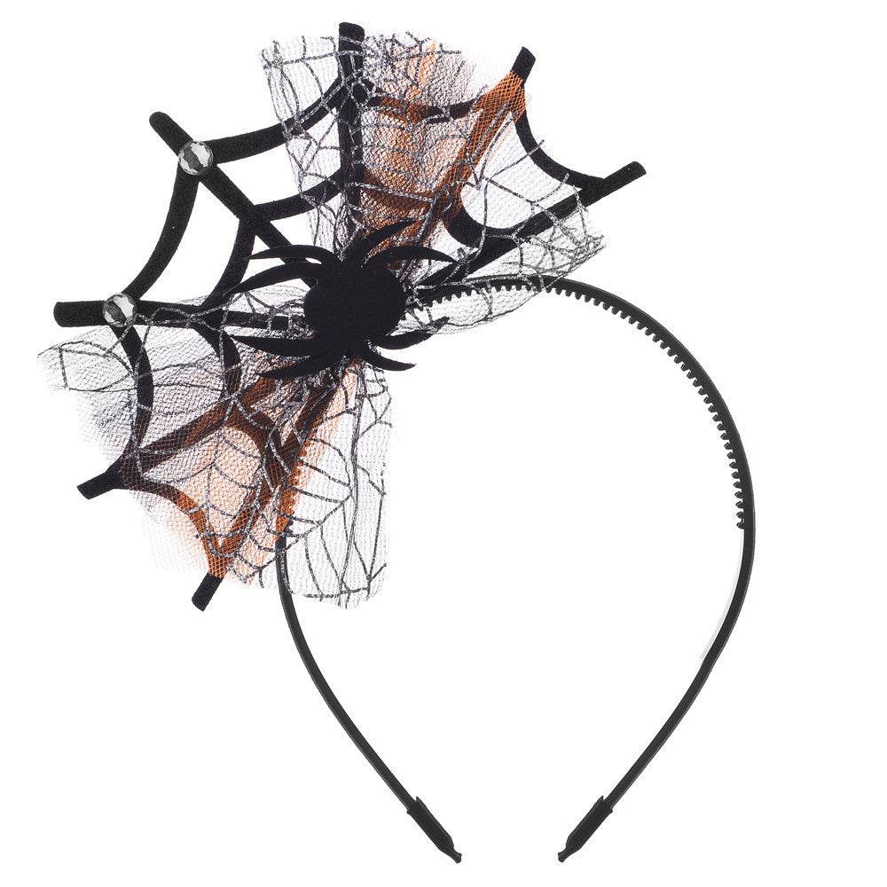 Lace Spider Web Hair-hoop Headband Halloween Ghost Festival