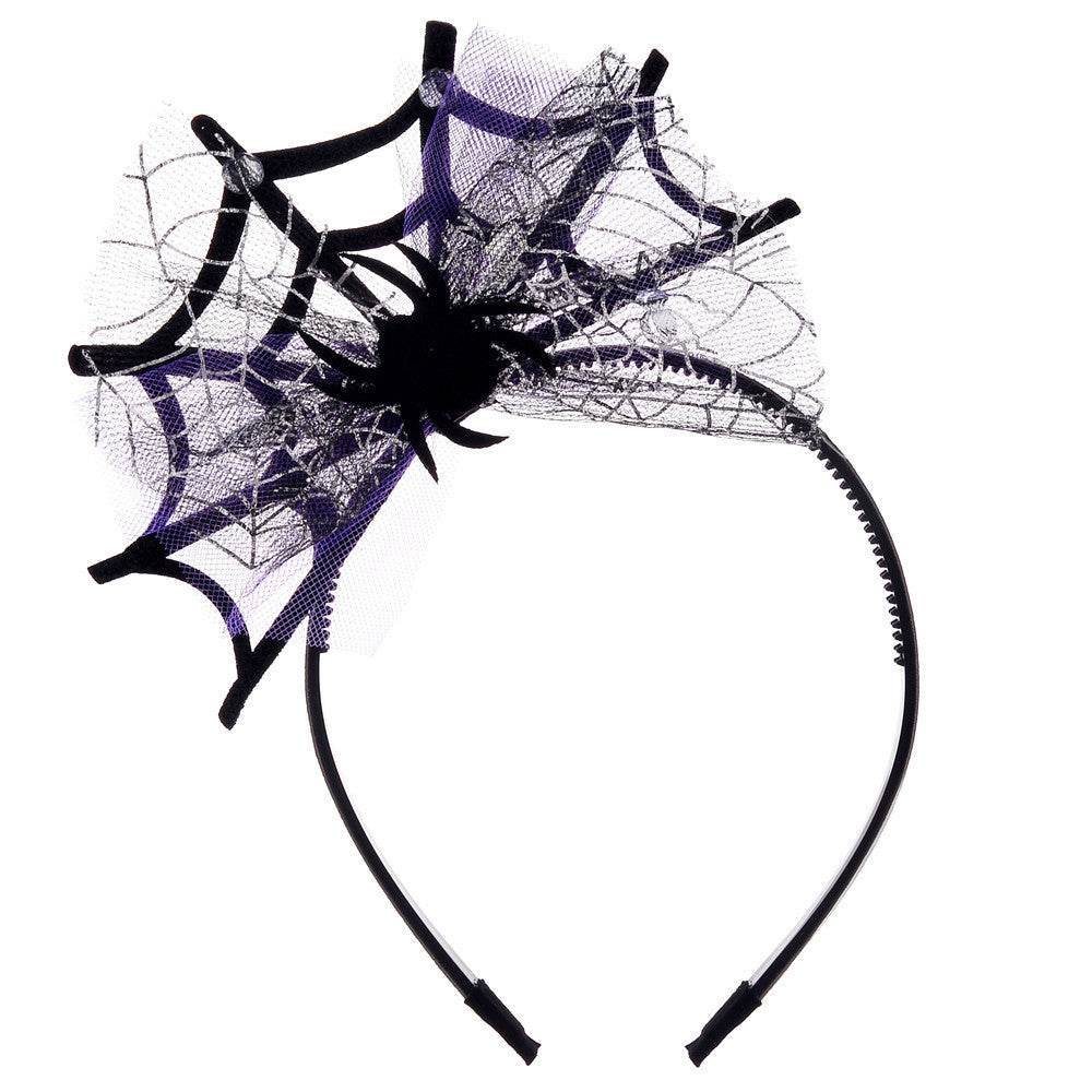 Lace Spider Web Hair-hoop Headband Halloween Ghost Festival