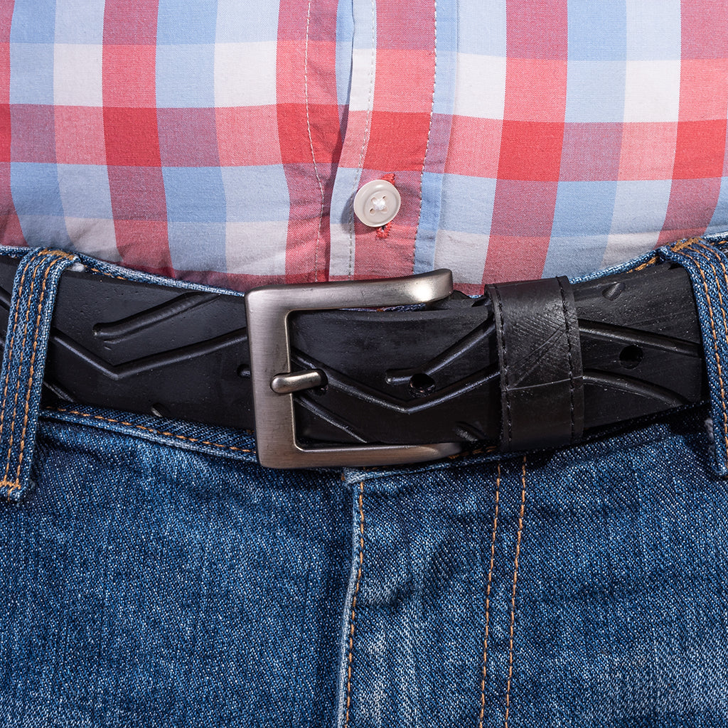 Recycled Rubber Motorbike Tyre Vegan Belt-2