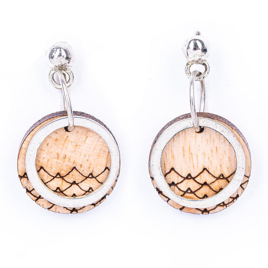 Beach Eco-friendly Recycled Wood Earrings-0