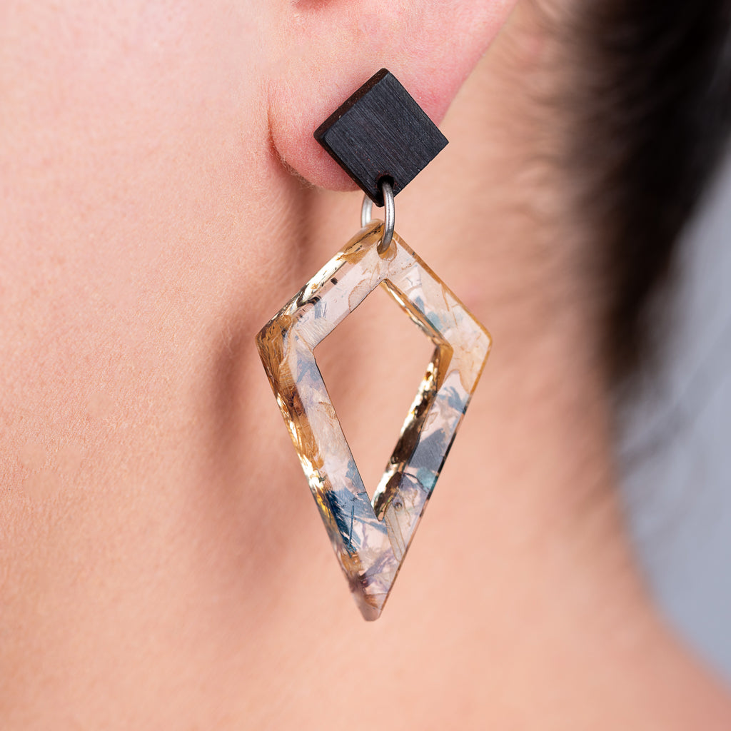 Trixie Elegant Statement Resin Earrings-4