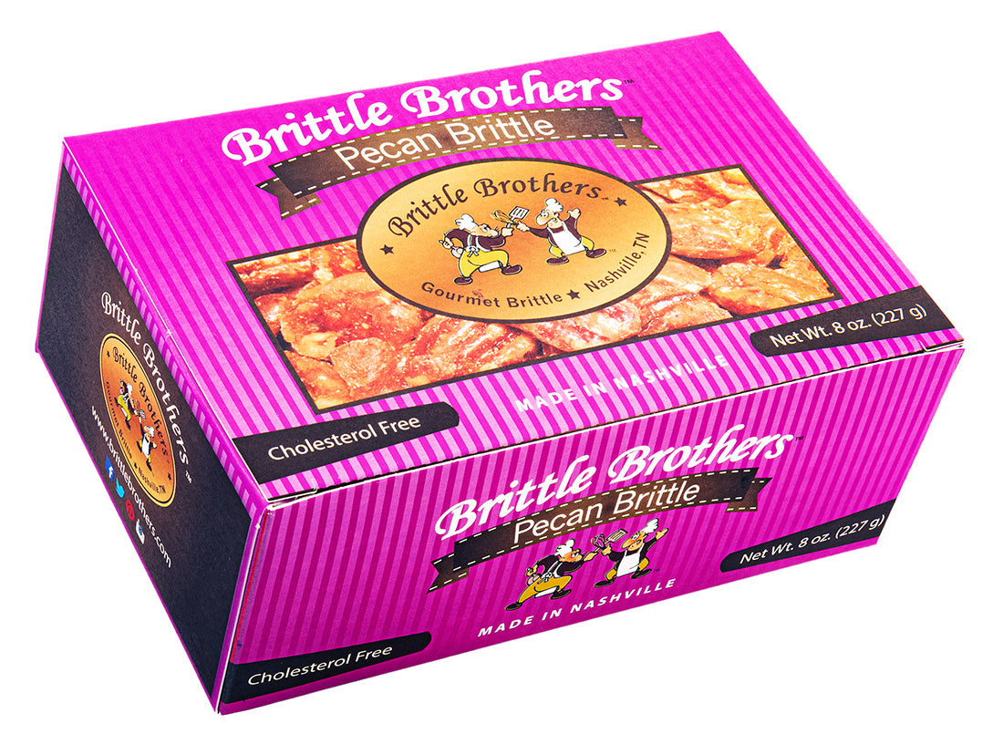 Brittle Brothers - Pecan Brittle - 8 oz. Box (Wholesale)-0