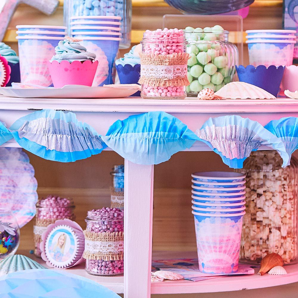 Party Pieces - Deniz Kızı 8li Parti Karton Bardakları-4