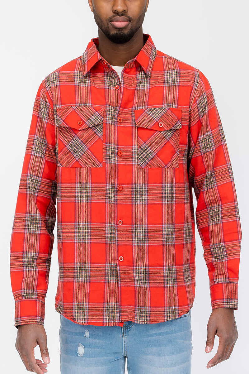 Brushed Flannel Shirt-4