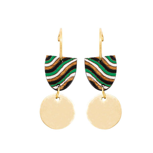 Rawan Recycled Wood Earrings-0