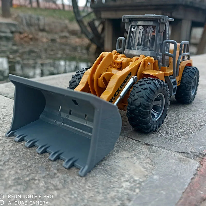 Remote Control Metal Bulldozer Truck - Perfect Gift for Boys-4