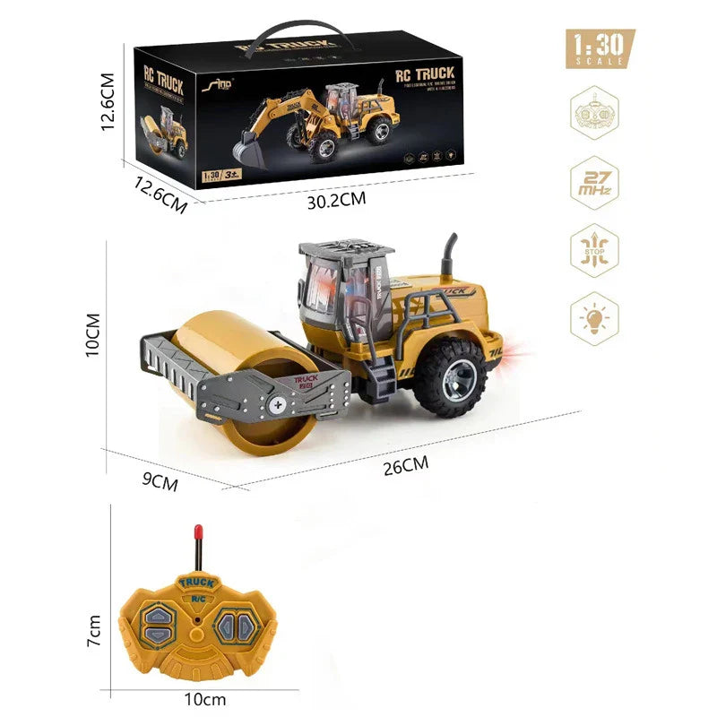 Remote Control Metal Bulldozer Truck - Perfect Gift for Boys-7