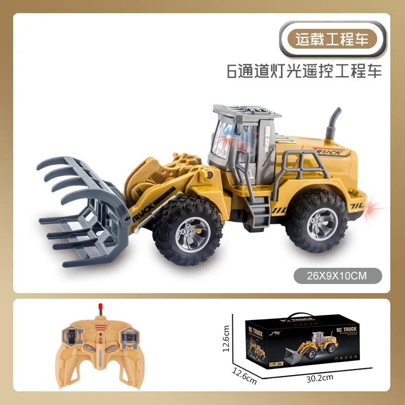 Remote Control Metal Bulldozer Truck - Perfect Gift for Boys-8
