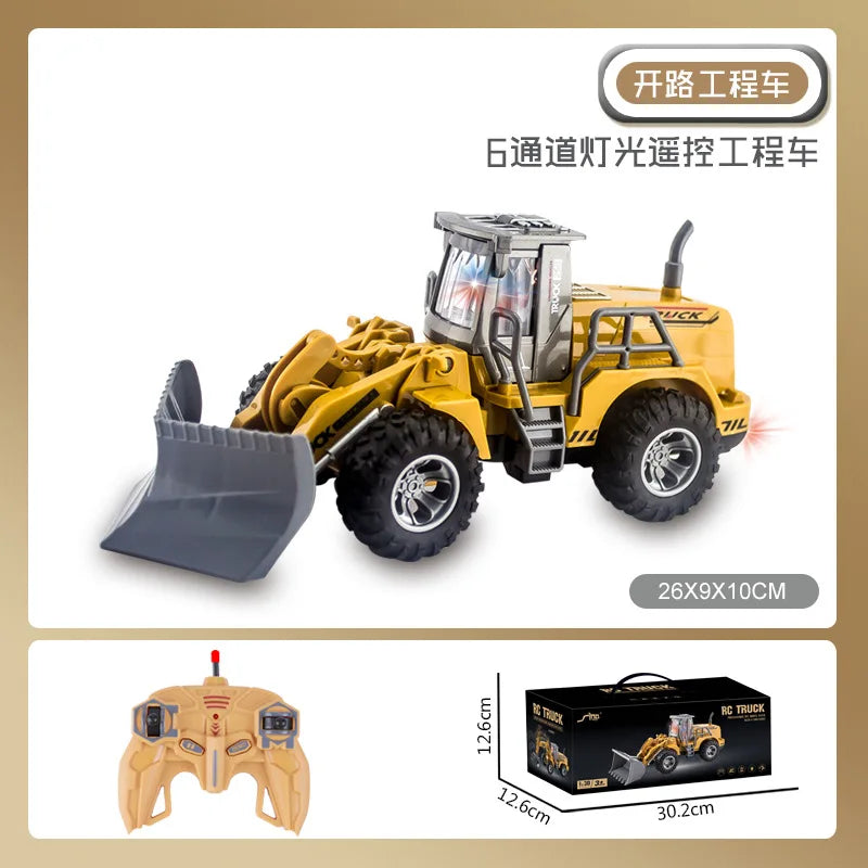 Remote Control Metal Bulldozer Truck - Perfect Gift for Boys-10