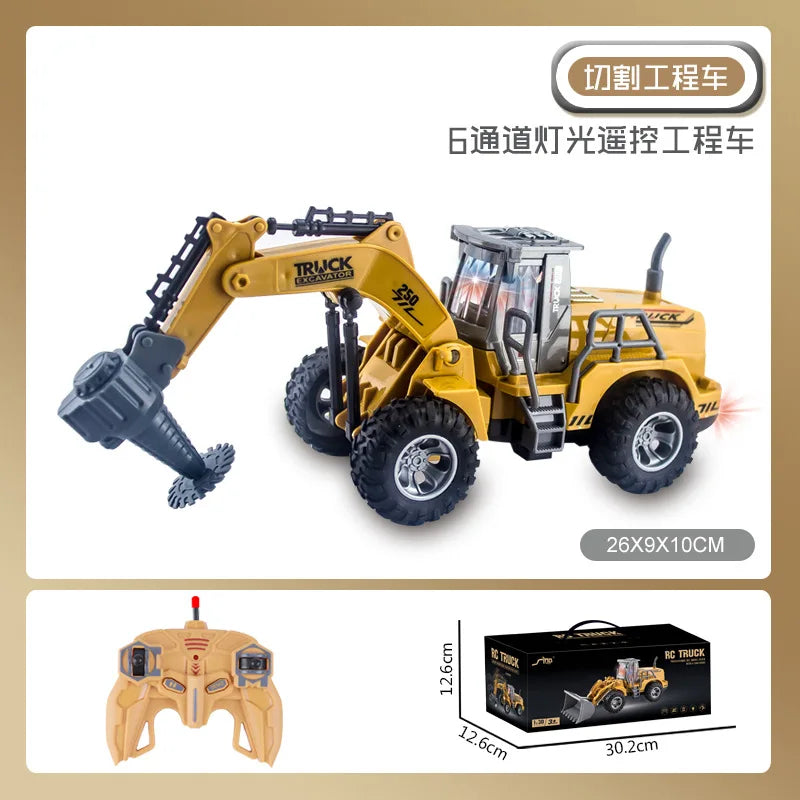 Remote Control Metal Bulldozer Truck - Perfect Gift for Boys-9