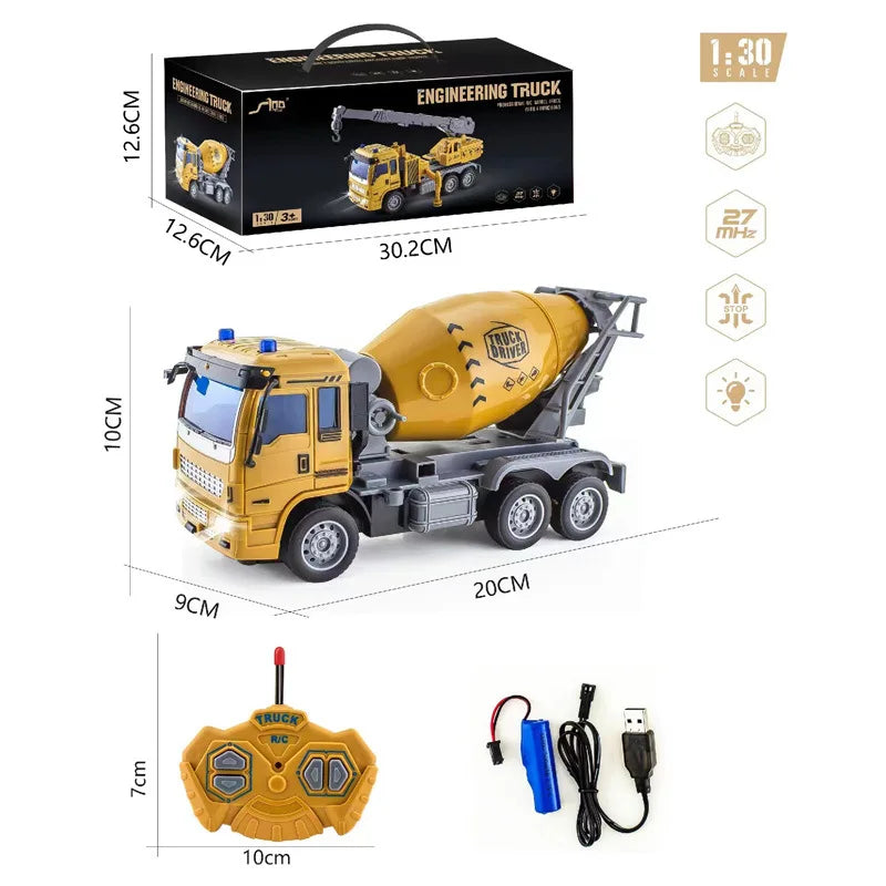 Remote Control Metal Bulldozer Truck - Perfect Gift for Boys-13