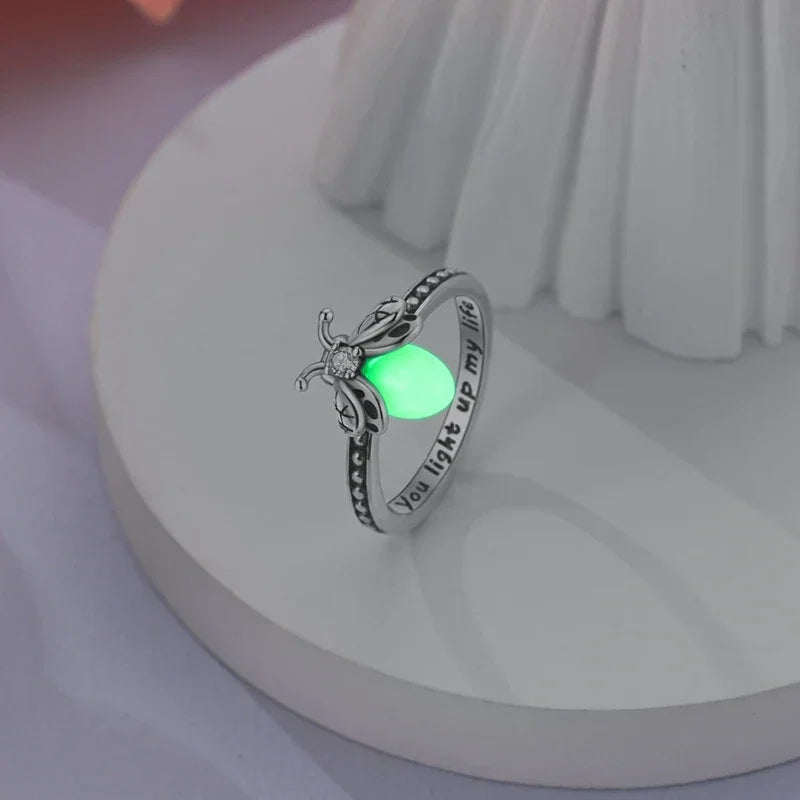 Luminous Firefly Sterling Silver Ring