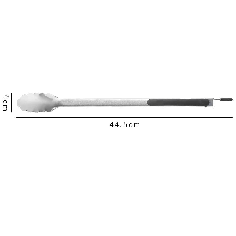 9/12/14/16 Inch Bbq Tongs Non-Slip Handle Stainless Steel