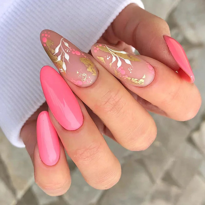 Glamorous Black Almond Stiletto Nails-61