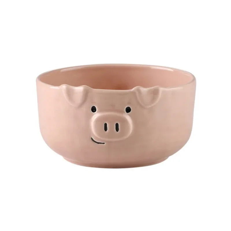 European Creative Cute Pink Pig Tableware Dishes Ceramic