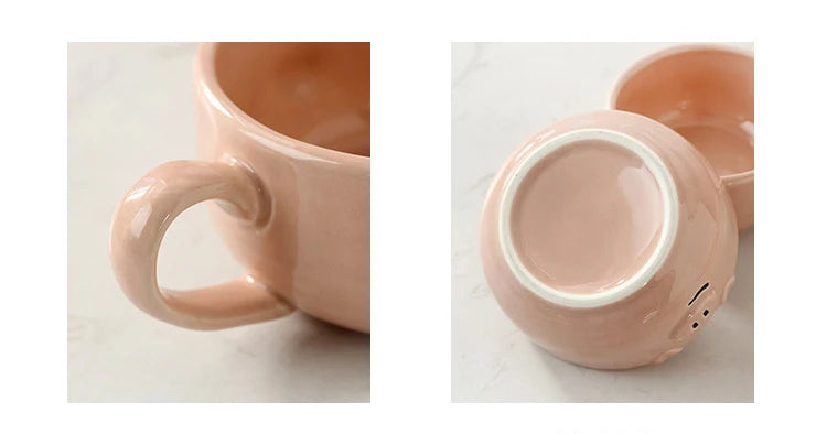 European Creative Cute Pink Pig Tableware Dishes Ceramic