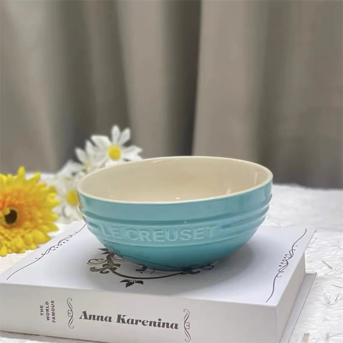 French Cool Rainbow 12cm 15cm 20 Bowl Set Ceramic Stoneware Rice Bowl Kitchen Household Utensils 6-Piece Set High-End Gift