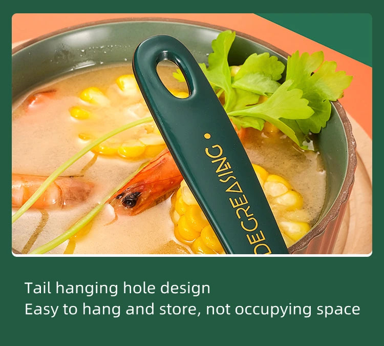 Long Handle Kitchen Filter Spoon Colander Oil Soup Separator Tablespoons creative Tableware Hot Pot Skimmer Scoop with Holes