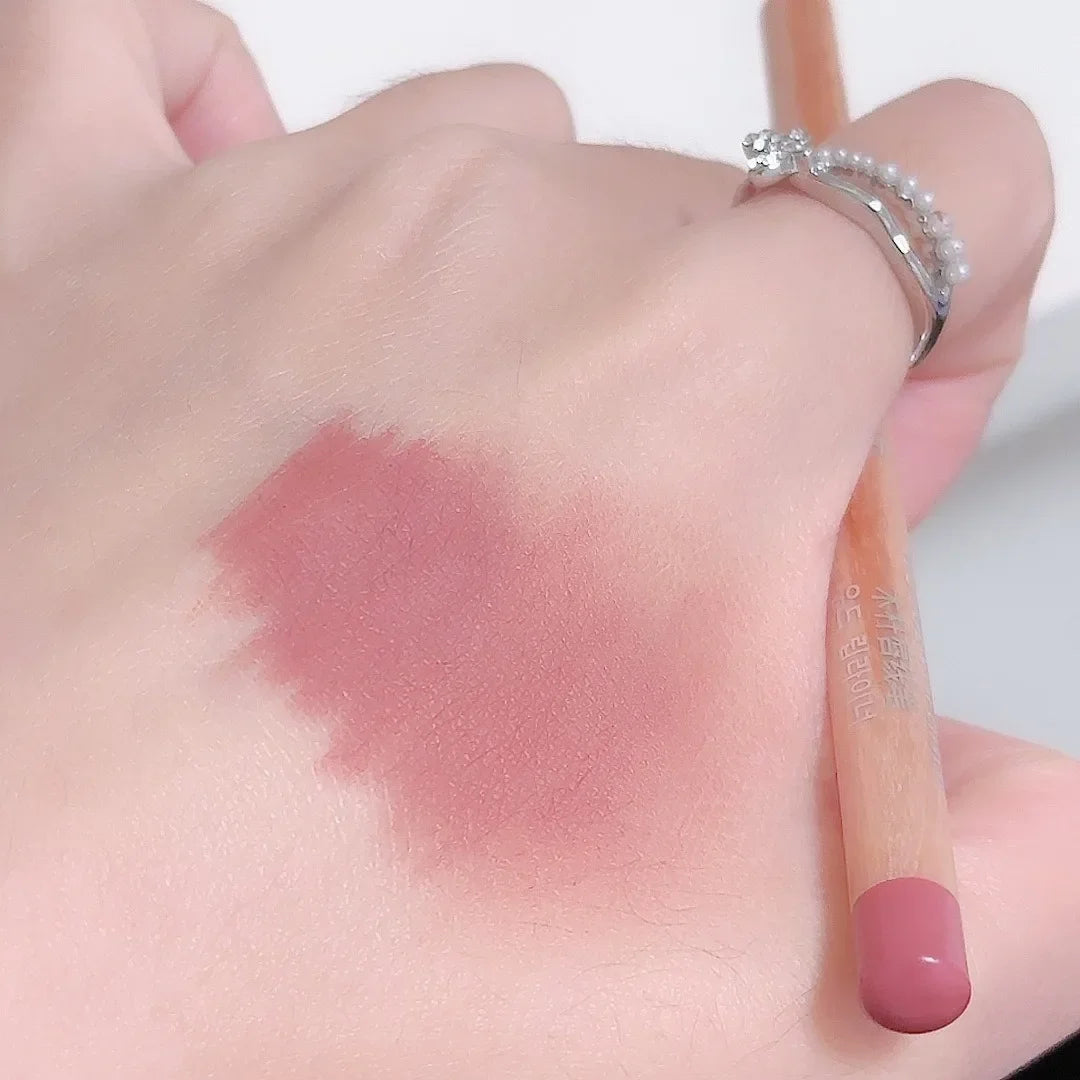Bean Paste Pink Lip Liner Pen Professional Lip Liner Pencil Velvet Matte Lip Non-stick Cup Nude Lipstick Pen Contour Line Makeup
