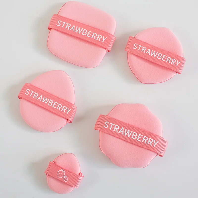 Guo Xiao Niu Niu Strawberry Biscuit air cushion puff dry and wet foundation super soft not eat powder big makeup sponge