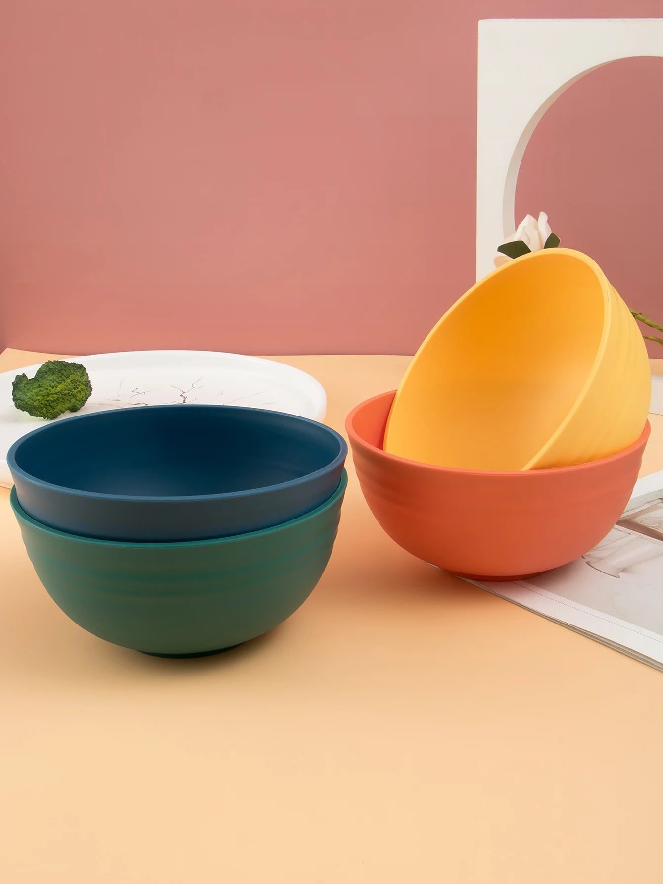 11pcs Plastic PP material bowl, reusable, kitchen , microwave and dishwasher safe, shatterproof