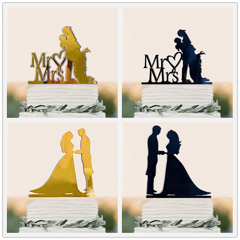 Wedding & Engagement  Birthday Cake Topper ,   Bride & Groom  Boy & Girl   Party  Anniversary