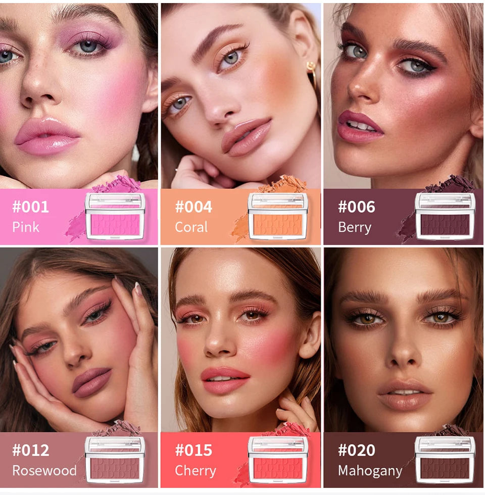 Blush Matte Natural Cheek Tint Brighten Face Pink Red Face Contouring