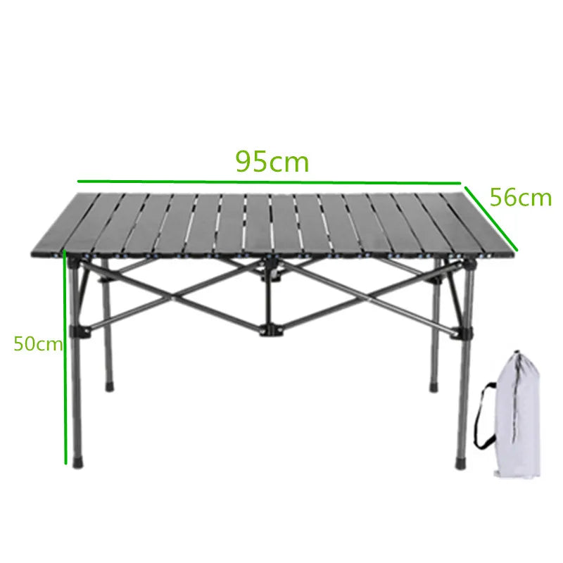 Coffee Tables Outdoor camping Portable aluminum alloy folding table detachable panel barbecue table mobile kitchen picnic table