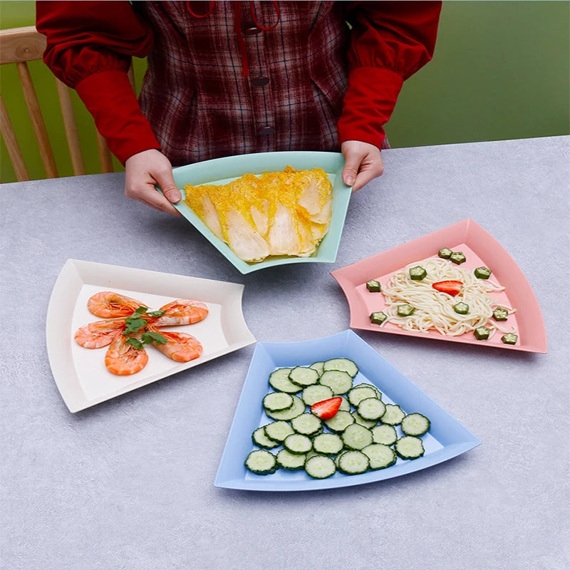 16pcs/set tableware eco friendly degradable plates cup dinner set wheat straw kitchen