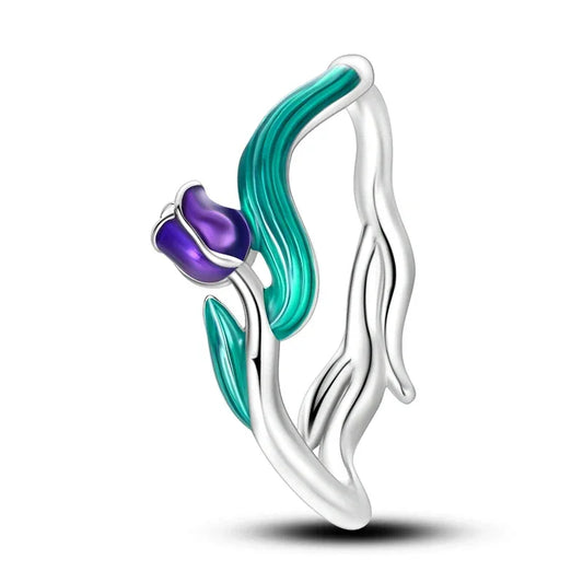 Enchanting Tulip Sterling Silver Ring