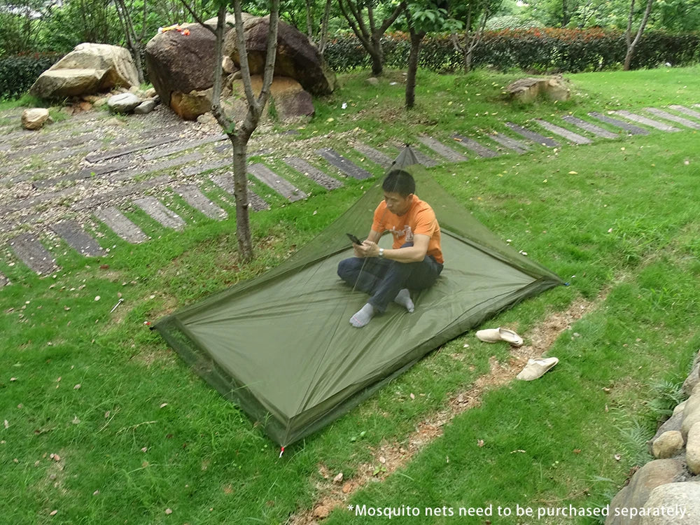 Ultralight Tent Footprint Bathtub 3D Picnic Mat Outdoor Camping Waterproof Ground Sheet 2.1x1.2