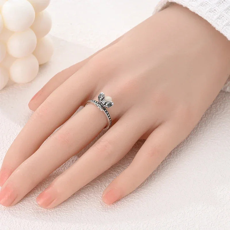 Luminous Firefly Sterling Silver Ring