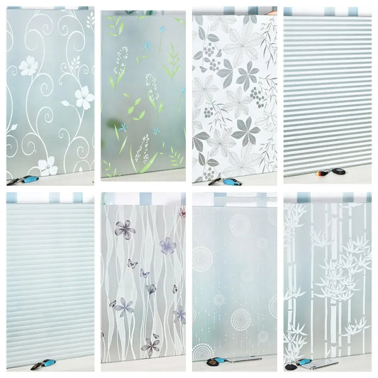 Frosted Window Film Privacy Opaque Window Stickers