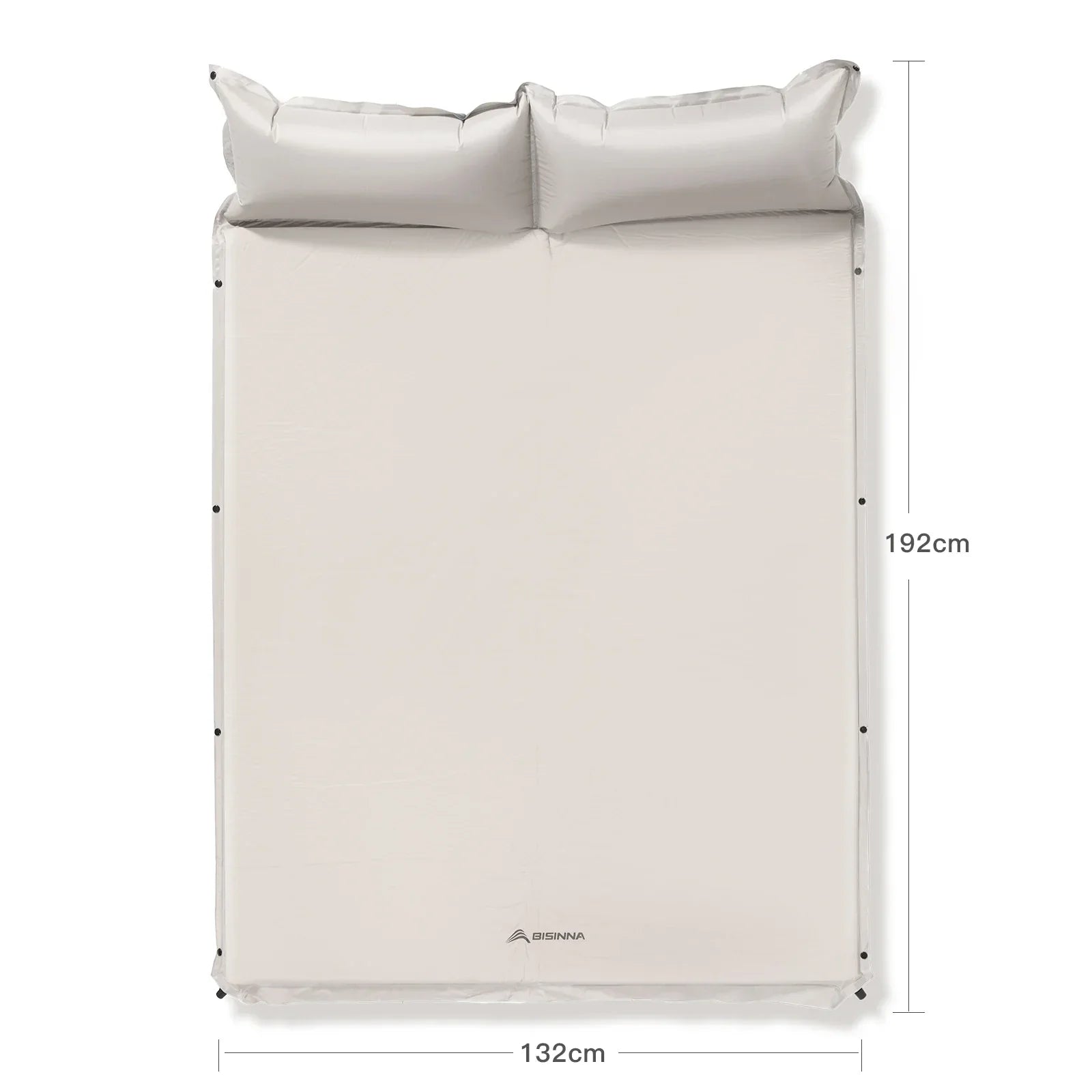 Self-Inflating Camping Mattress with Built-In Pillow Grey-1