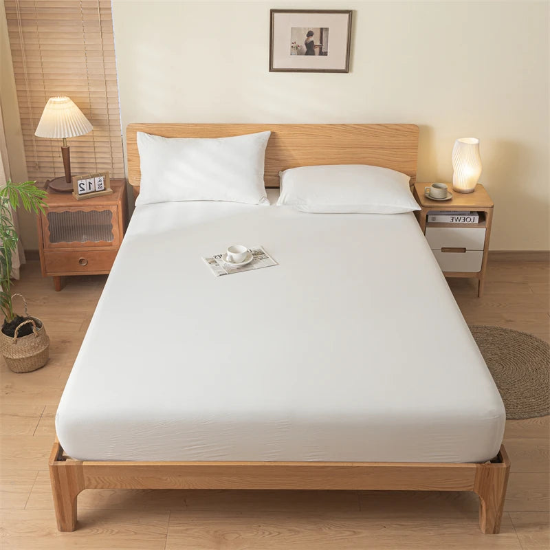 Pure Cotton Fitted Bed Sheets Cover Single Piece Cotton Bed Bed Sheets Dust Cover All-Inclusive Mattress Protector Cover 2025 New Model Universal for All Seasons