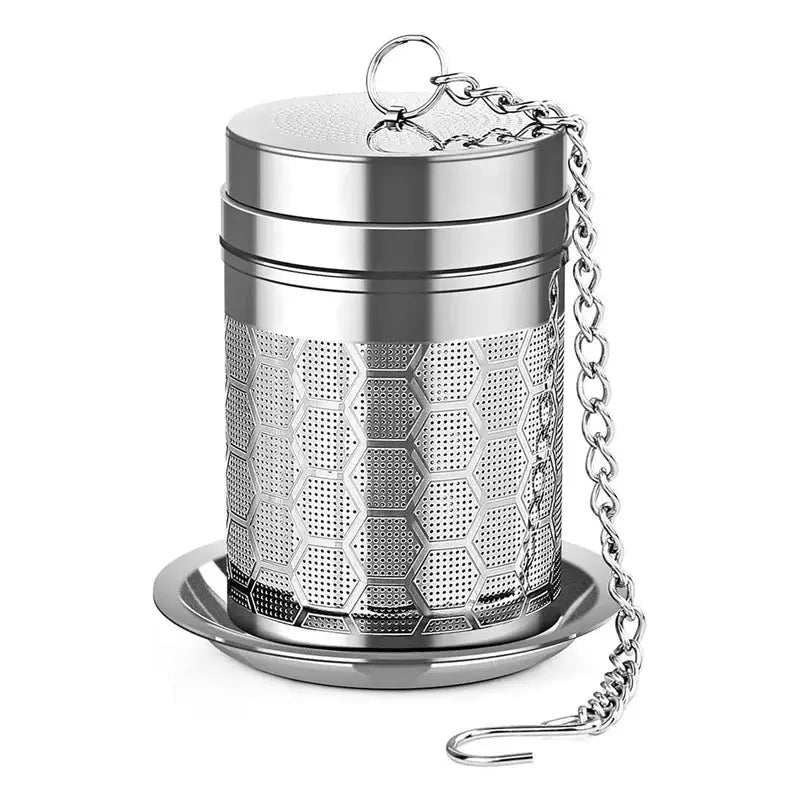 Tea Infuser | Extra Fine Mesh Stainless Steel Tea Strainer with Chain Hook for Loose Leaf Tea-5