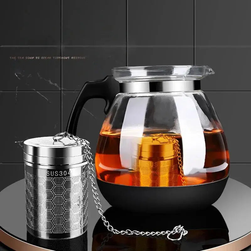 Tea Infuser | Extra Fine Mesh Stainless Steel Tea Strainer with Chain Hook for Loose Leaf Tea-1