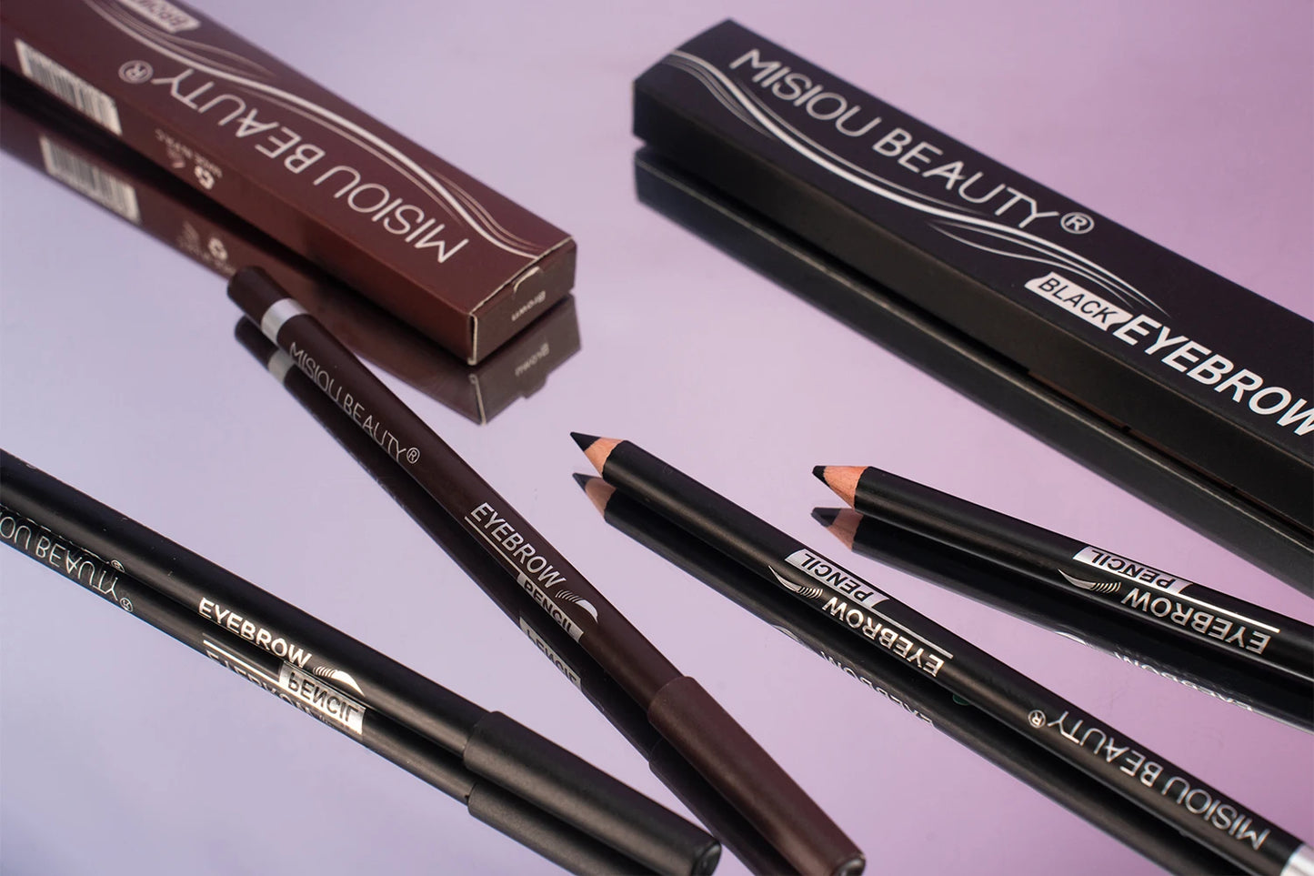 2 Colors Long Lasting Eyebrow PencilWaterproof and SweatproofNot easily smudgedWild EyebrowWooden Hard Core Eyebrow Pencil