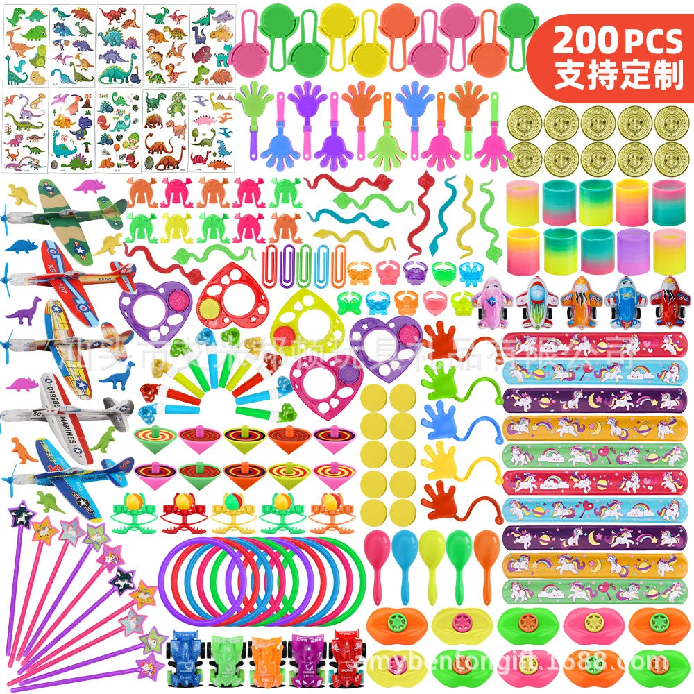 120/200Pcs/set Fun Pinata Fillers Small Bulk Toys Birthday Party Gift Favors Kids Puzzle Toy Event Party Game Giveaways Prizes