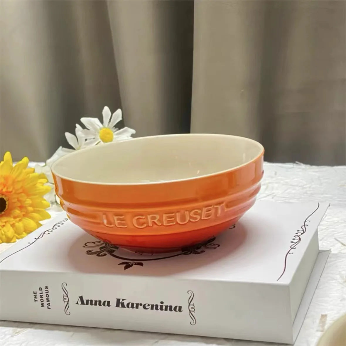 French Cool Rainbow 12cm 15cm 20 Bowl Set Ceramic Stoneware Rice Bowl Kitchen Household Utensils 6-Piece Set High-End Gift