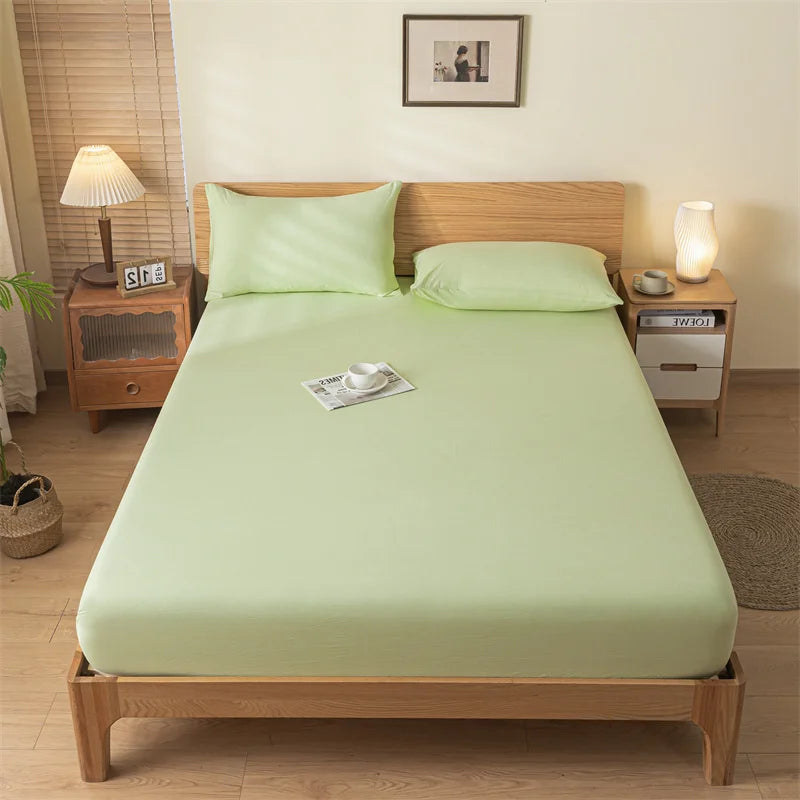 Pure Cotton Fitted Bed Sheets Cover Single Piece Cotton Bed Bed Sheets Dust Cover All-Inclusive Mattress Protector Cover 2025 New Model Universal for All Seasons