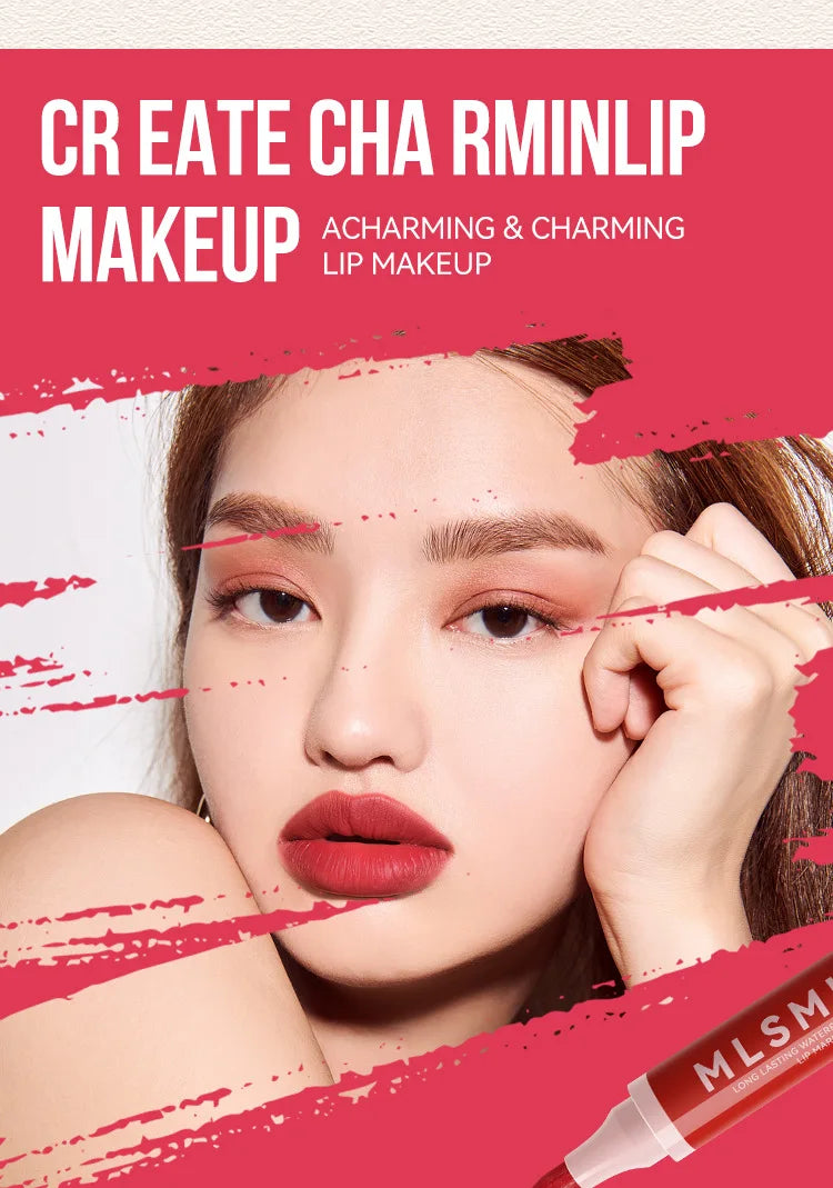 Nude Brown Matte Lipstick Marker Pen Solid Lip Gloss Waterproof Long Lasting Lipstick Pencil Lip Liner Pen Lips Makeup Cosmetics